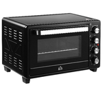 HOMCOM-Fornetto-Elettrico-32L-Regolazione-Temperatura-e-Timer-3-Modalita-di-Cottura-e-Accessori-1600W-52.2x38.1x33.5cm-Nero