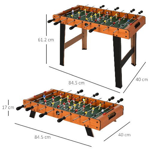 HOMCOM-Calcio-Balilla-in-Legno-con-22-Giocatori-e-Accessori-Inclusi-84.5-x-40-x-61.2cm