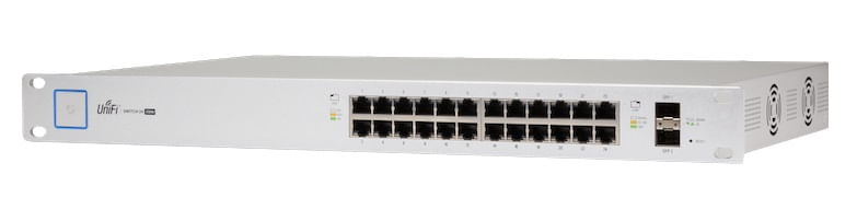 Ubiquiti-Networks-UniFi-US-24-250W-switch-di-rete-Gestito-Gigabit-Ethernet--10-100-1000--Argento-1U-Supporto-Power-over-Ethernet--PoE-