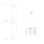 Lampadario-Contemporaneo-Prestwick-3-1-Luce-Acciaio-Nero