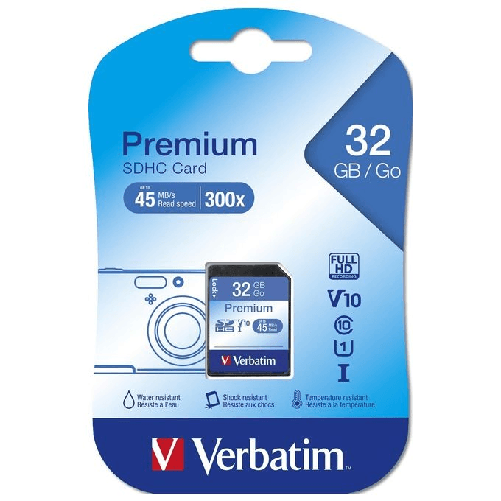 Verbatim-Premium-32-GB-SDHC-Classe-10