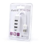 EWENT-MINI-HUB-USB-4P-USB-2.0-BIANCO-EW1122