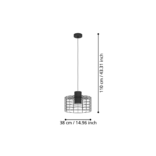 Lampadario-Industrial-Milligan-Medio-1-Luce-Acciaio-Nero-E-Bianco