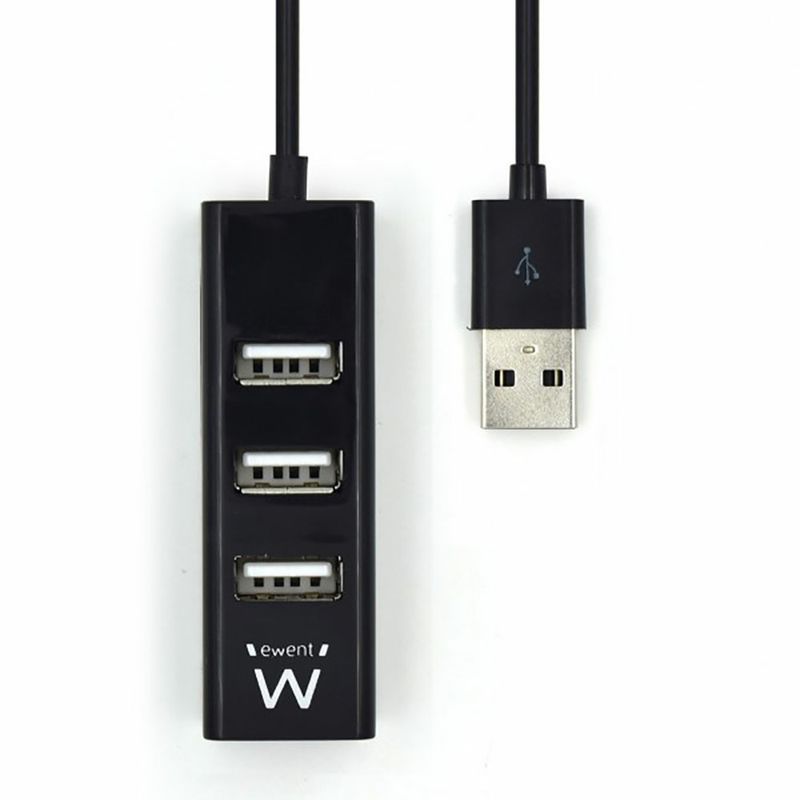 EWENT-MINI-HUB-USB-4P-USB-2.0-NERO-EW1123