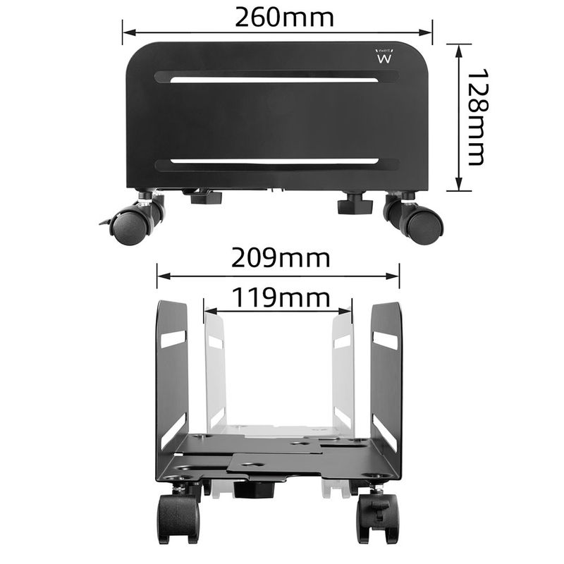 EWENT-CARRELLO-PORTA-CPU-CON-ROTELLE-E-BLOCCAGGIO-EW1291