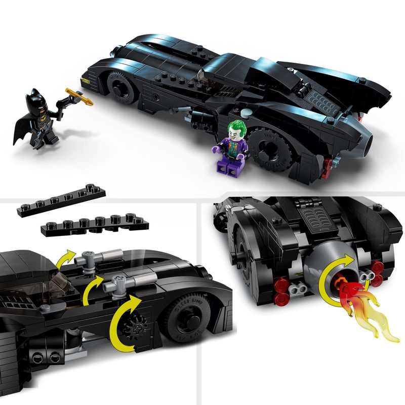 LEGO-DC-76224-Batmobile--Inseguimento-di-Batman-vs.-The-Joker-Iconica-Macchina-Giocattolo-del-1989-Idea-Regalo-per-Bambini