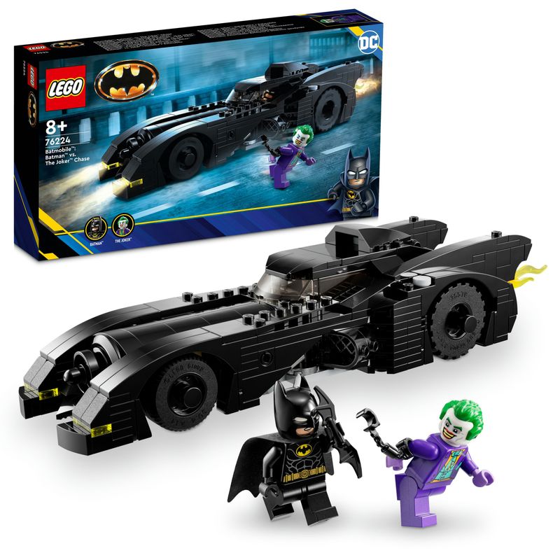 LEGO-DC-76224-Batmobile--Inseguimento-di-Batman-vs.-The-Joker-Iconica-Macchina-Giocattolo-del-1989-Idea-Regalo-per-Bambini