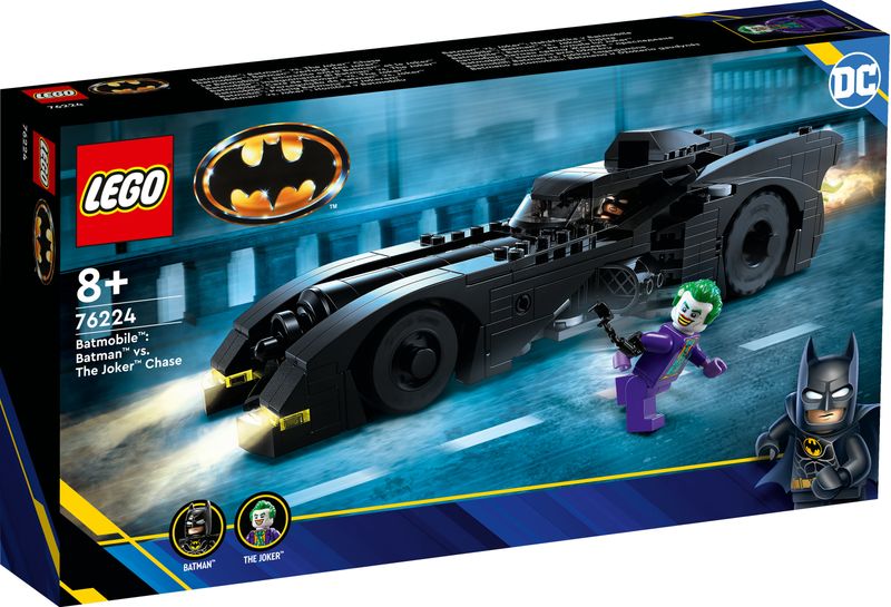 LEGO-DC-76224-Batmobile--Inseguimento-di-Batman-vs.-The-Joker-Iconica-Macchina-Giocattolo-del-1989-Idea-Regalo-per-Bambini