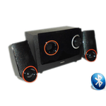 Tecno TC-3629BT set di altoparlanti 28 W PC/PC portatile Nero 2.1 canali 2-vie Bluetooth