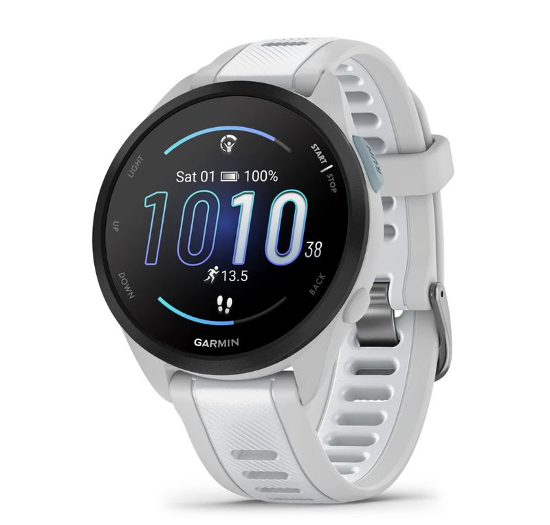 GARMIN-FORERUNNER-165-Smartwatch-Multisport-Whitestone-Grey-010-02863-21