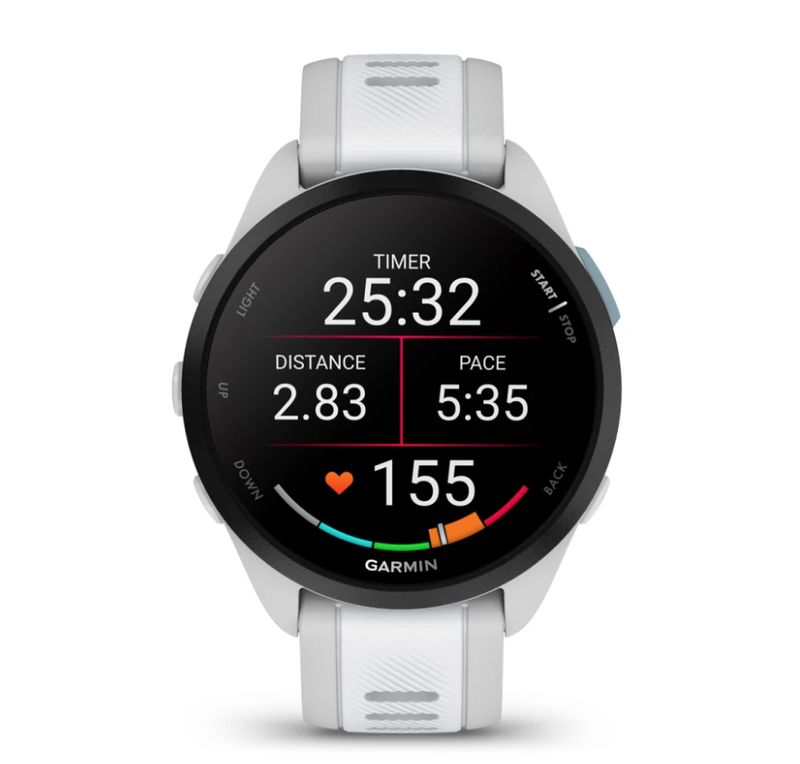 GARMIN-FORERUNNER-165-Smartwatch-Multisport-Whitestone-Grey-010-02863-21