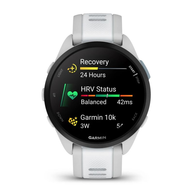 GARMIN-FORERUNNER-165-Smartwatch-Multisport-Whitestone-Grey-010-02863-21