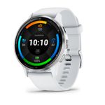 Garmin Venu 3 3,56 cm (1.4") AMOLED Digitale 454 x 454 Pixel Touch screen Argento, Bianco Wi-Fi GPS (satellitare)