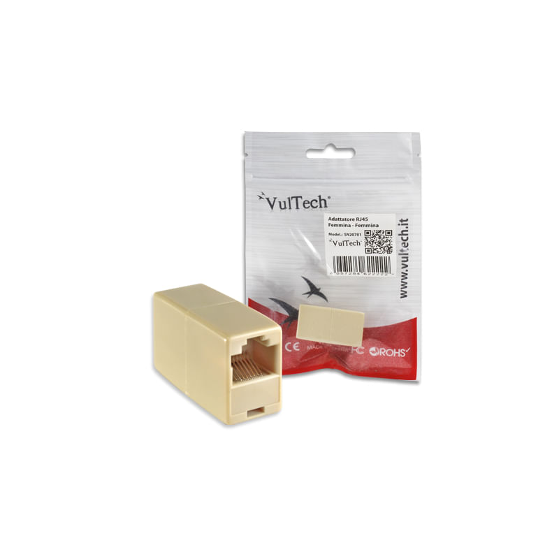 VULTECH-ADATTATORE-RJ45-FEMMINA-FEMMINA