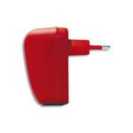 TECNOWARE SPINA CON 2 INGRESSI USB OUTPUTS 2.1A E 1A COLORAZIONE ROSSO FAM16295