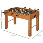 HOMCOM-Calcio-Balilla-Professionale-per-Adulti-e-Bambini-in-MDF-Tavolo-da-Biliardo-Billiardino-con-2-Palline-Segnapunti-e-22-Giocatori-122x61x80.7cm