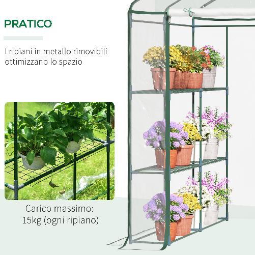 Outsunny-Serra-da-Giardino-Esterno-in-PVC-Trasparente-Serra-da-Balcone-con-Scaffali-per-Piante-Orto-1.43-x-1.43-x-1.95m