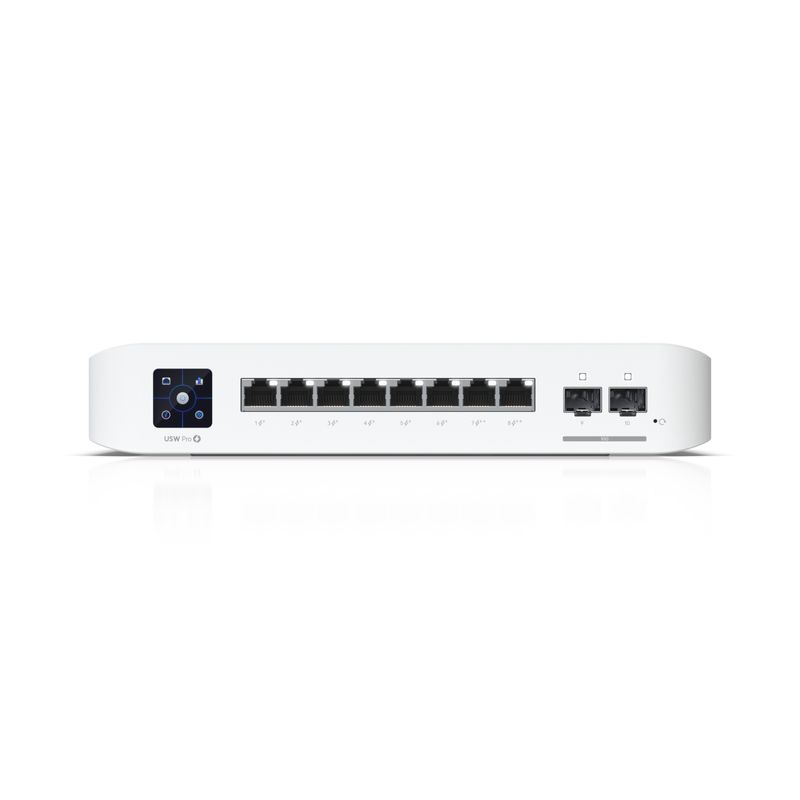 Ubiquiti-UniFi-USW-PRO-8-POE-switch-di-rete-Gestito-L2-L3-Gigabit-Ethernet--10-100-1000--Supporto-Power-over-Ethernet--PoE--1U-Bianco