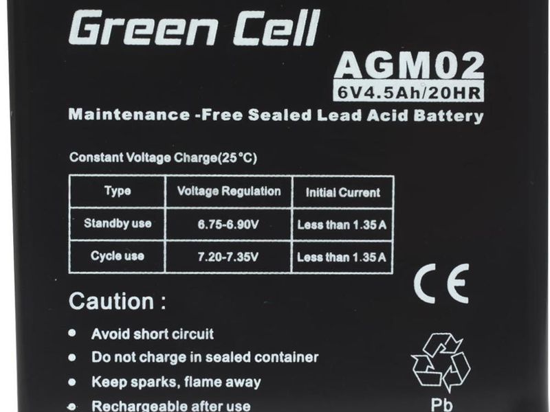 Green-Cell-AGM02-batteria-UPS-Acido-piombo-VRLA--Green-Cell-AGM-VRLA-6V-4.5Ah-maintenance-free-battery-for-alarm-system-