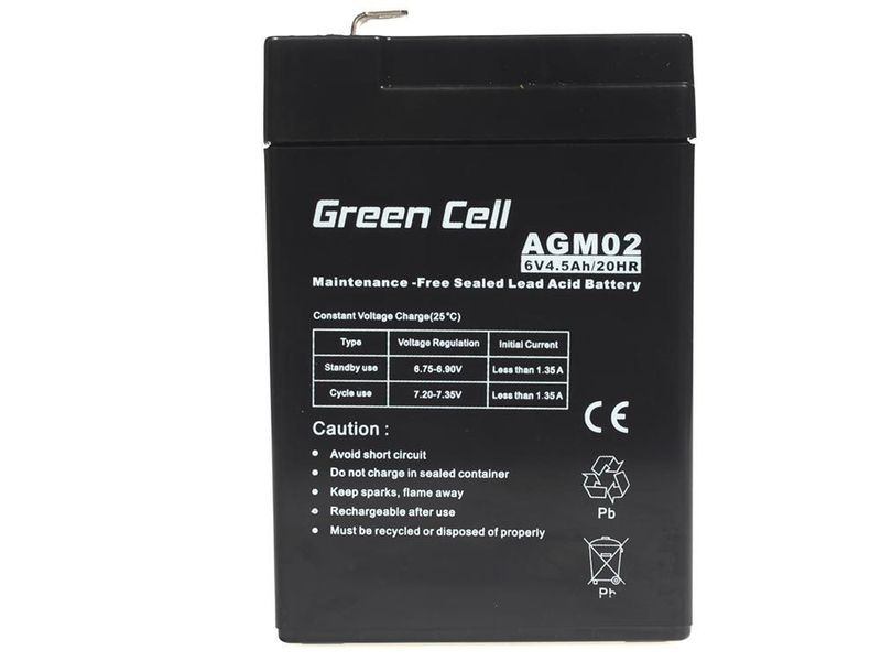 Green-Cell-AGM02-batteria-UPS-Acido-piombo-VRLA--Green-Cell-AGM-VRLA-6V-4.5Ah-maintenance-free-battery-for-alarm-system-