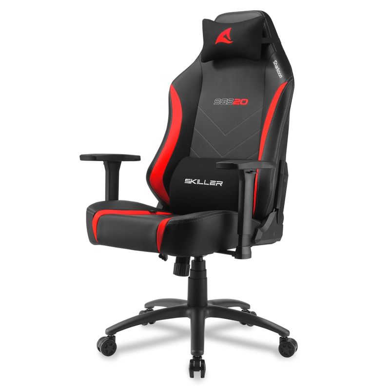 Sharkoon-Sedia-Gaming-Skiller-Sgs20-In-Pelle-Sintetica-Seduta-E-Schienale-Imbottito-Nero-E-Rosso