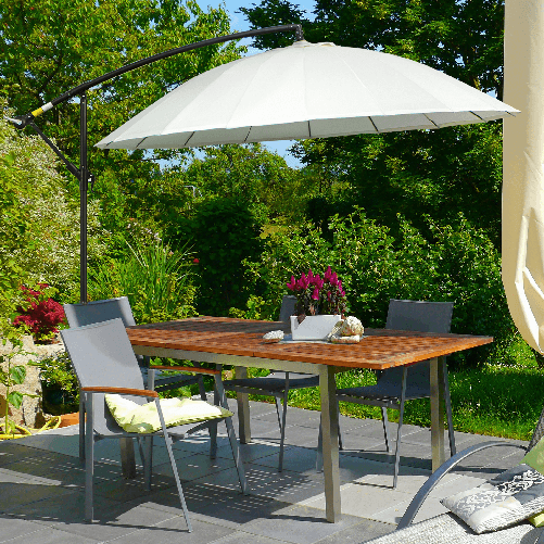 Outsunny-Ombrellone-Decentrato-da-Giardino-3x2.6-m-a-Braccio-con-Base-a-Croce-Bianco-Crema