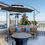 Outsunny-Ombrellone-a-Braccio-2.7x2.7-m-con-Tettuccio-Regolabile-a-2-Livelli-e-Base-a-Croce-Grigio