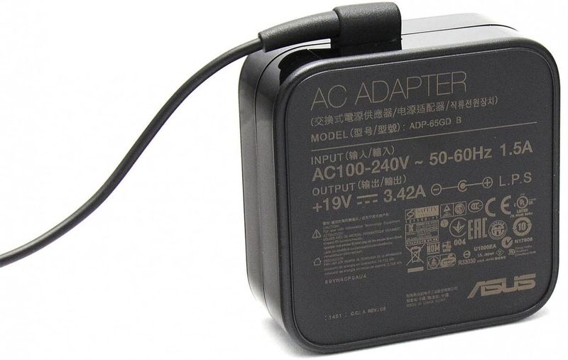 ASUS-0A001-00041600-adattatore-e-invertitore-Interno-65-W-Nero--POWER-ADAPTOR-65W-19V---Warranty-3M-