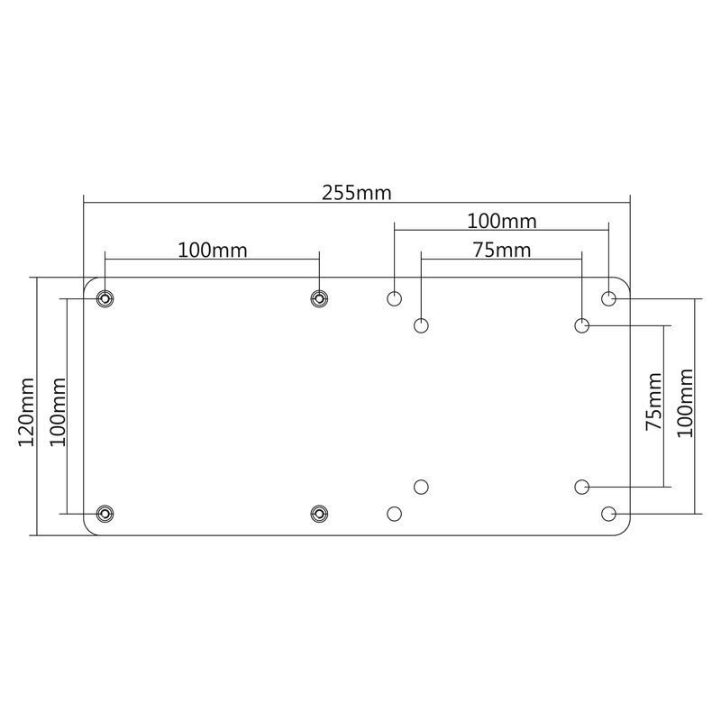 Piastra-di-protezione-VESA-Mini-PC-InLine-75-100-Halter