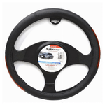 Maxtech-coprivolante Universale Per Auto Fodera Sterzo 38cm Nero Dettagli Laterali Cv-24 -