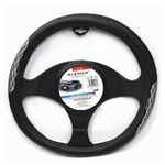 Maxtech-coprivolante Universale Fodera Sterzo Per Auto 38 Cm Nero Con Dettagli Cv-23 -