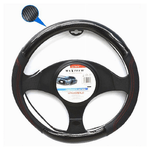 Maxtech-coprivolante Per Auto Fodera Antiscivolo Sterzo Universale 38cm Nero Rosso Cv-17 -