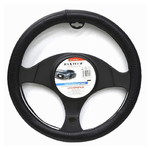 Maxtech-coprivolante Auto Copertura Fodera Protezione Sterzo Universale 38 Cm Nero Cv-16 -