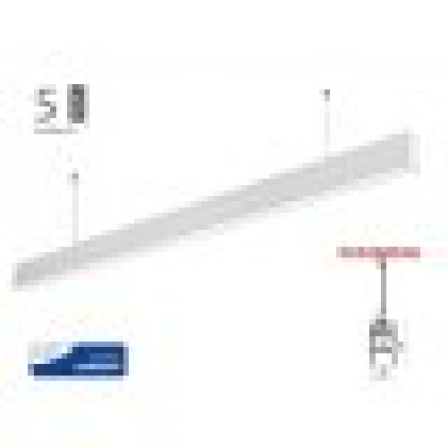 Lampada-Led-Lineare-A-Sospensione-Slim-120cm-40W-Corpo-Bianco-Neutro-4000K-Allungabile-Chip-Samsung--SKU-21376