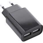 InLine Caricatore USB DUO - Alimentatore 2 volte - da 100-240 V a 5 V-21 A - nero