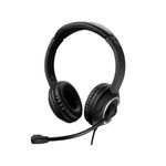 Sandberg USB Chat Headset (USB Chat Headset - USB Chat Headset Headset - Head-band Calls/Music Black Binaural Button - W