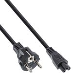 Inline Internet Systems InLine Cavo alimentazione spina Shu.cko presa C5 per notebook, nero, 1,8m