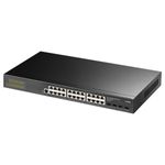 Cudy-GS2024S2-switch-di-rete-Gestito-L2-L3-Gigabit-Ethernet--10-100-1000--1U-Nero