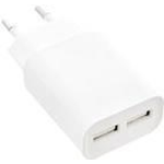 InLine Caricatore USB DUO - Alimentatore 2 volte - 100-240 V a 5 V-21 A - bianco