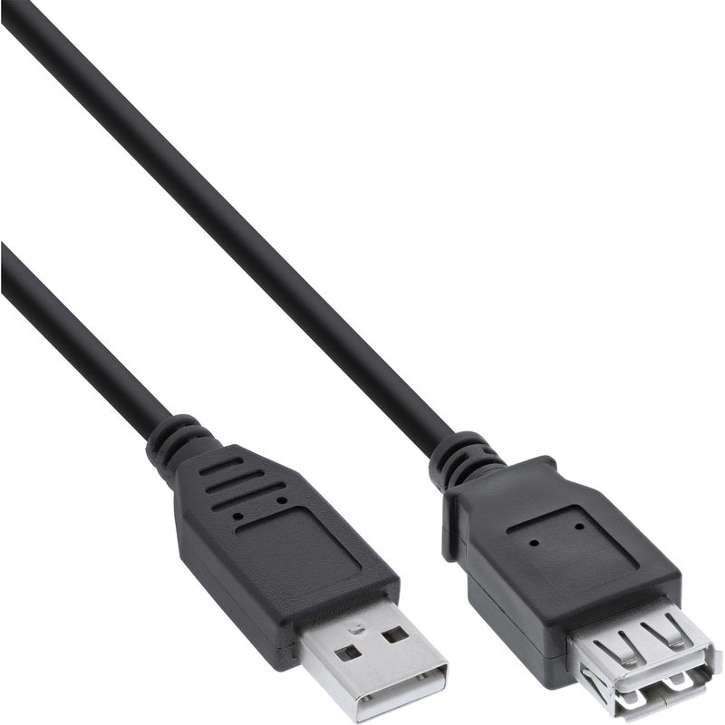 Prolunga-USB-2.0---maschio---femmina---tipo-A---nera---2m