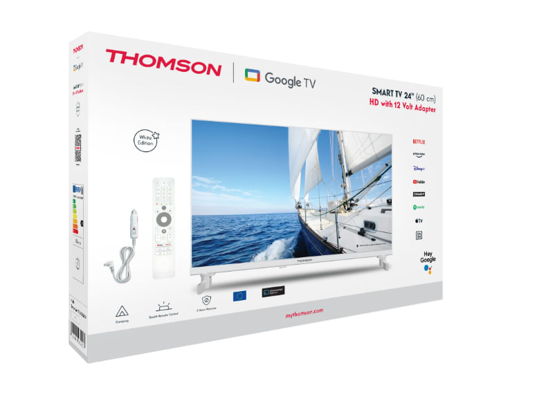 Tv-24-Thomson-Hd--Smart-Googletv-T2-C2S2-Android-12V-Camper-White