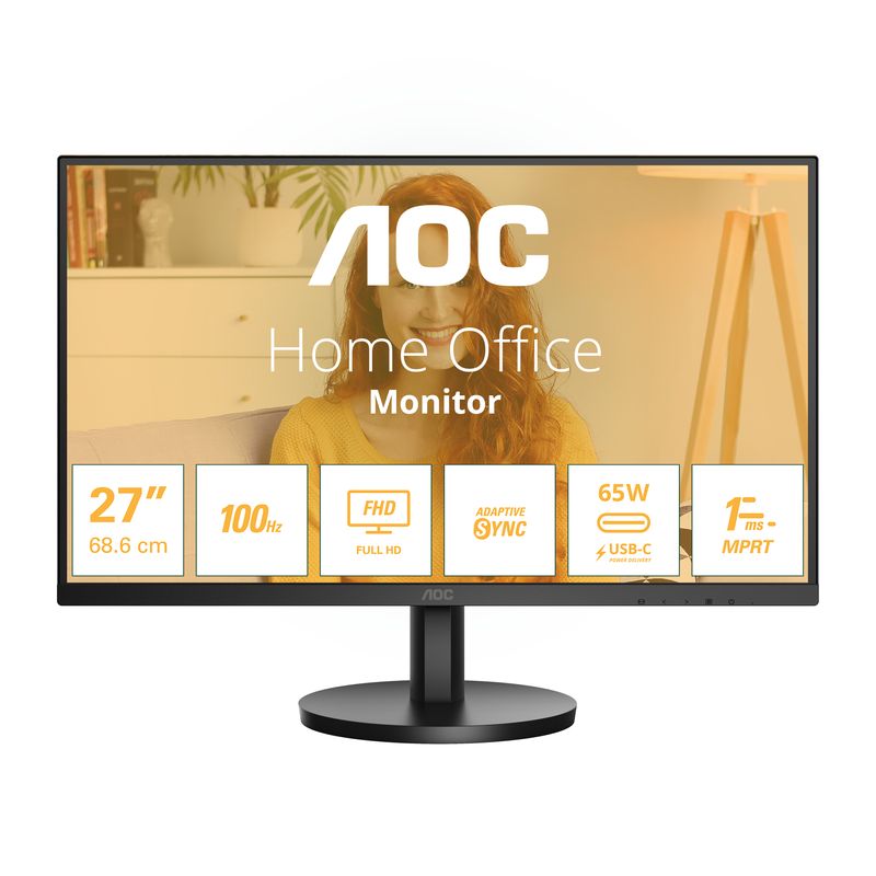 Aoc-Monitor-27-Led-Ips-Fhd-16-9-250-Cdm-100Hz