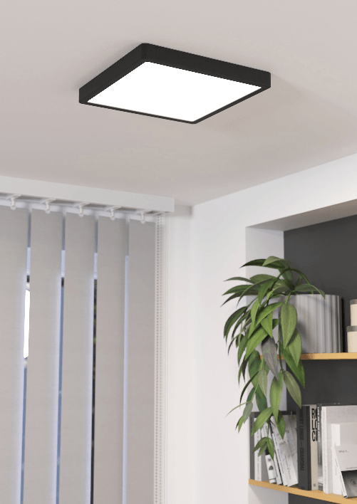 Plafoniera-Moderna-Fueva-5-In-Acciaio-Nero-Led-Integrato-205W-3000K-Ip20