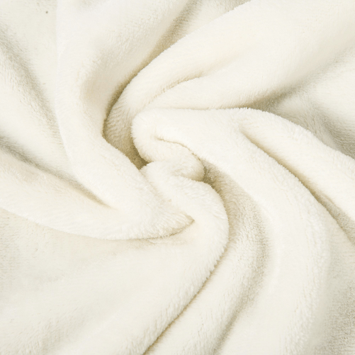 HOMCOM-Coperta-in-Flanella-330-GSM-Reversibile-per-uso-Interno-ed-Esterno-203x152x0.5-cm-Bianco-Crema