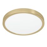 Eglo Plafoniera Moderna Fueva 5 Acciaio Ottone Led Integrato 20,5W 3000K Ip20