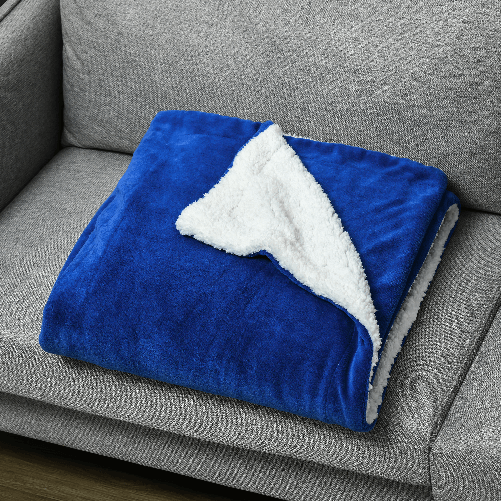 HOMCOM-Coperta-Double-Face-in-Flanella-220-GSM-e-Sherpa-260-GSM-per-Interno-ed-Esterno-203x152x0.5-cm-Blu-Scuro