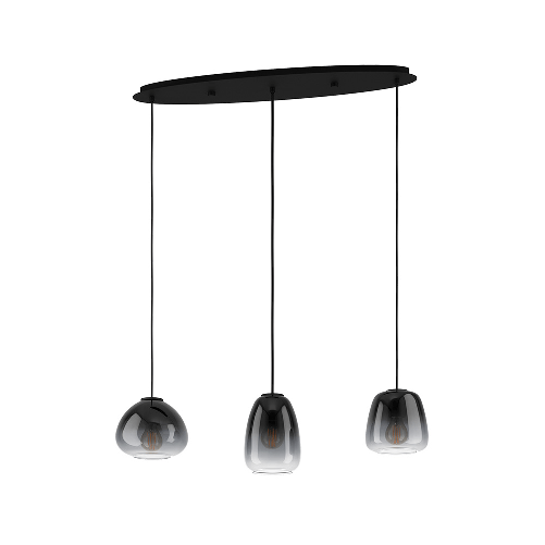 Lampadario-Contemporaneo-Aguilares-3-Luci-Metallo-Nero