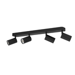 Spot-Moderno-Telimbela-Z-In-Acciaio-Nero-4-Luci-Gu10-49W-Ip20