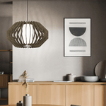 Lampadario-Contemporaneo-Rusticaria-1-Luce-Acciaio-Nero