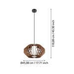 Lampadario-Contemporaneo-Rusticaria-1-Luce-Acciaio-Nero